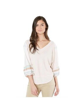 Free People We The Free Oversized Bubble Thermal Top Pink Size Large OB778756